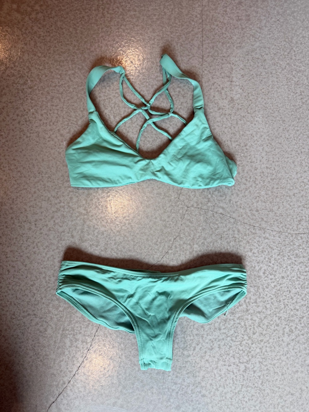 l*space Mint Green Strappy Bikini Set